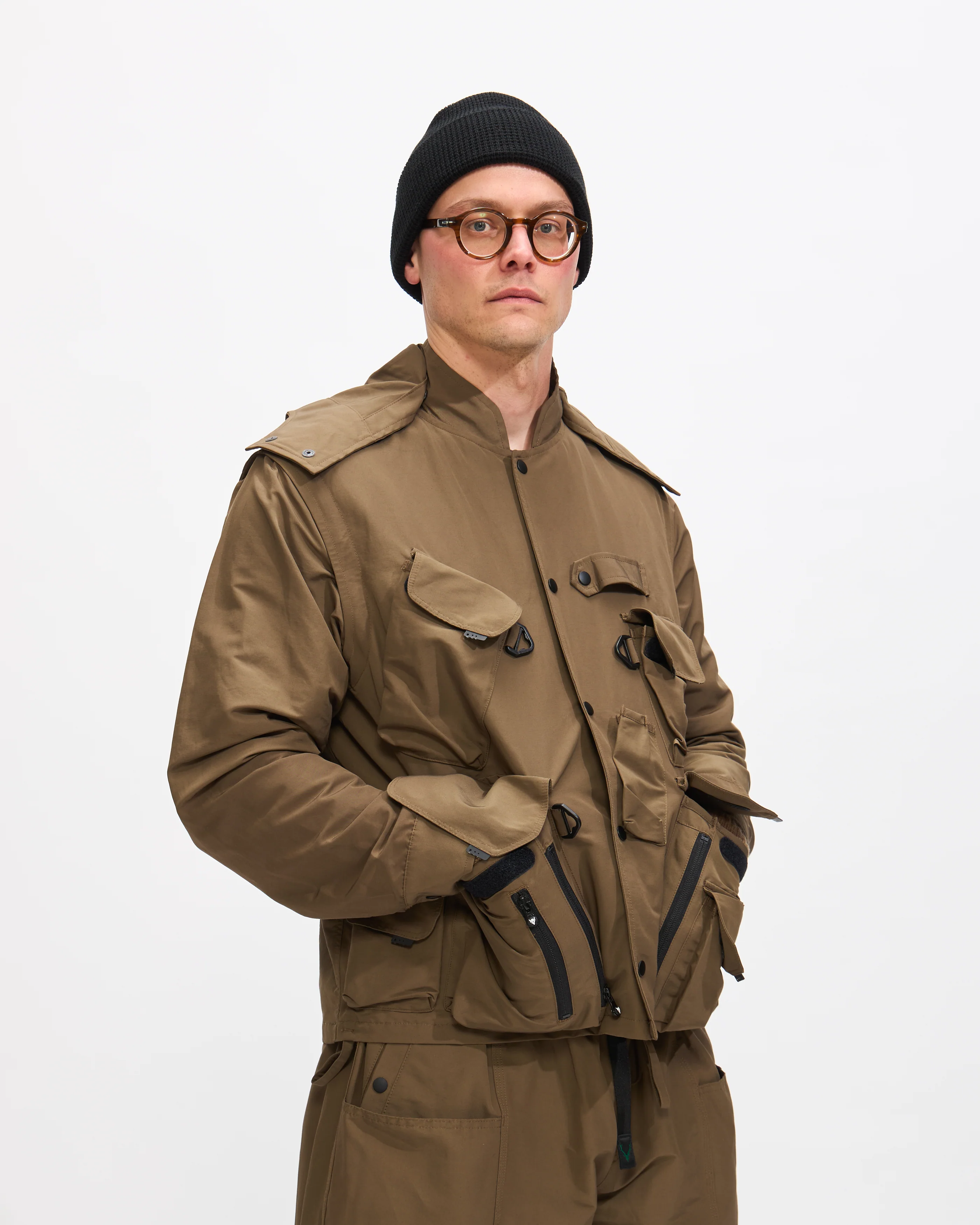 Tenkara Trout Parka in Olive C/N Grosgrain - Image 5