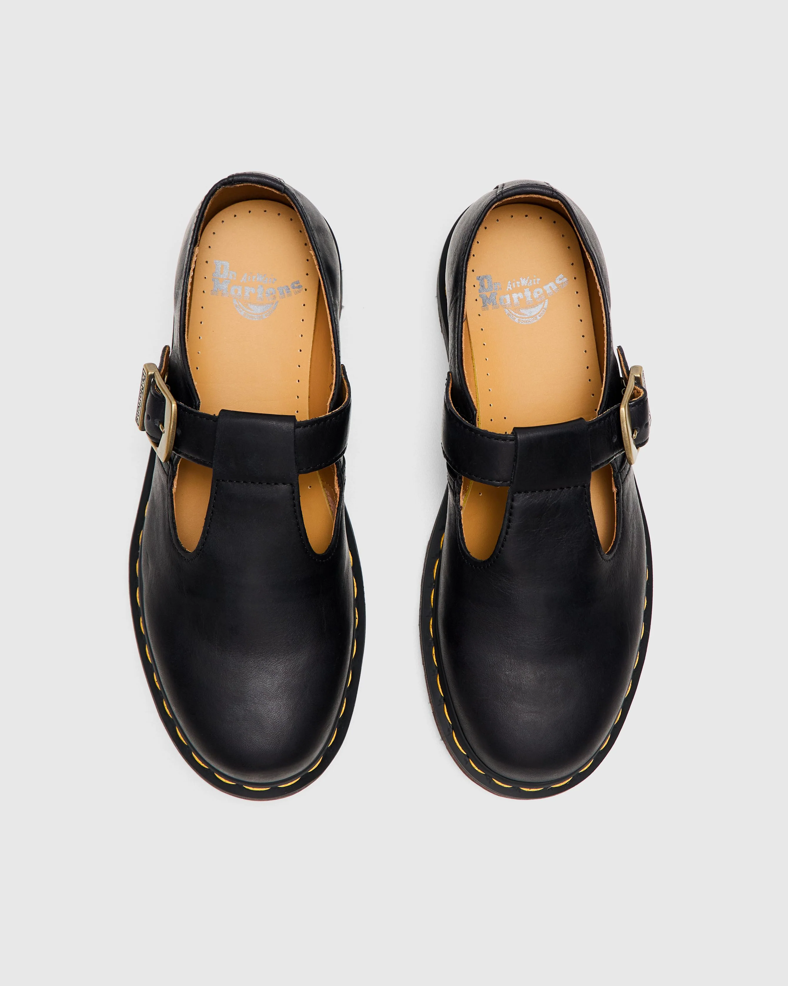 T-Bar Shoe in Black Regency Calf - Image 3