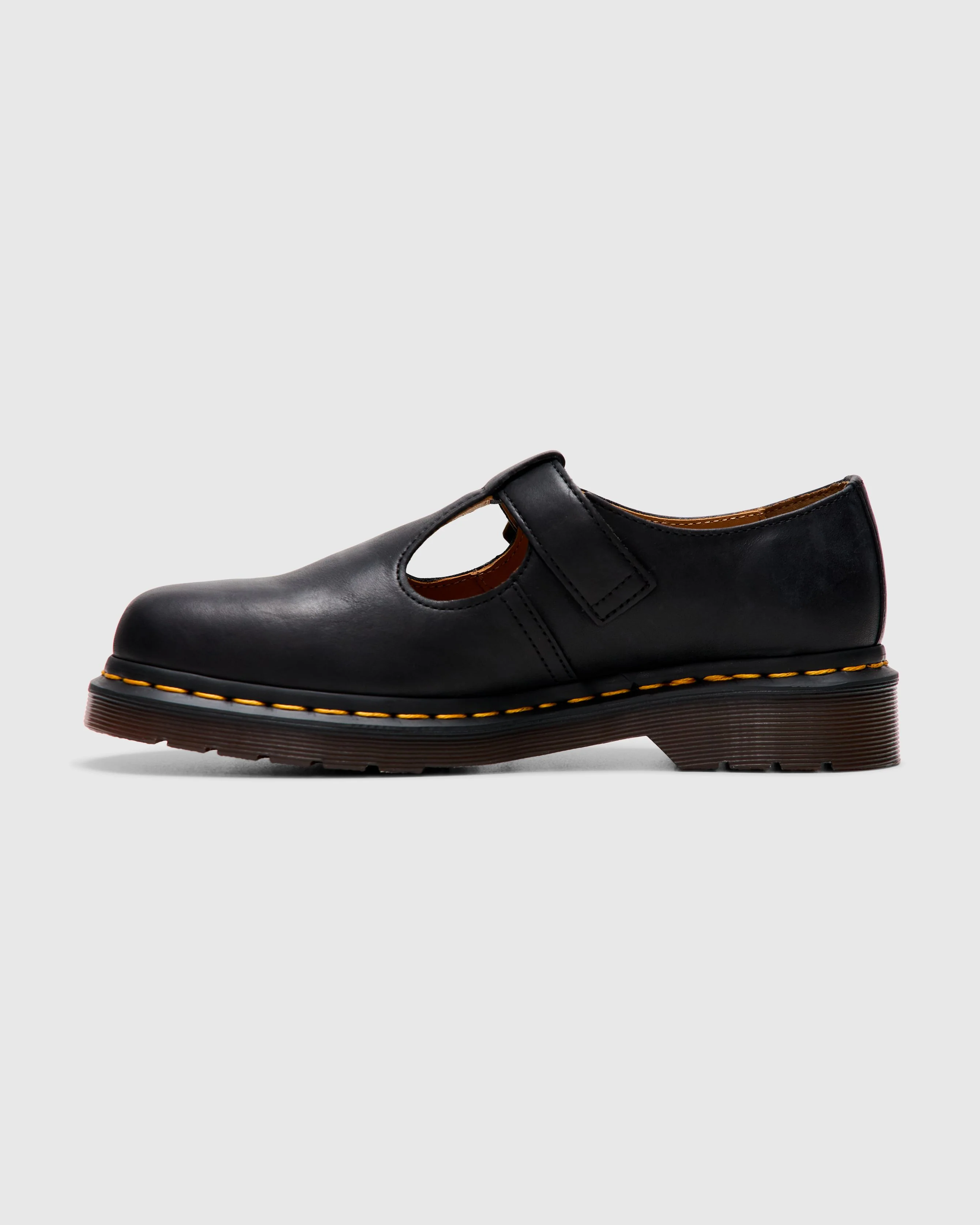 T-Bar Shoe in Black Regency Calf - Image 5