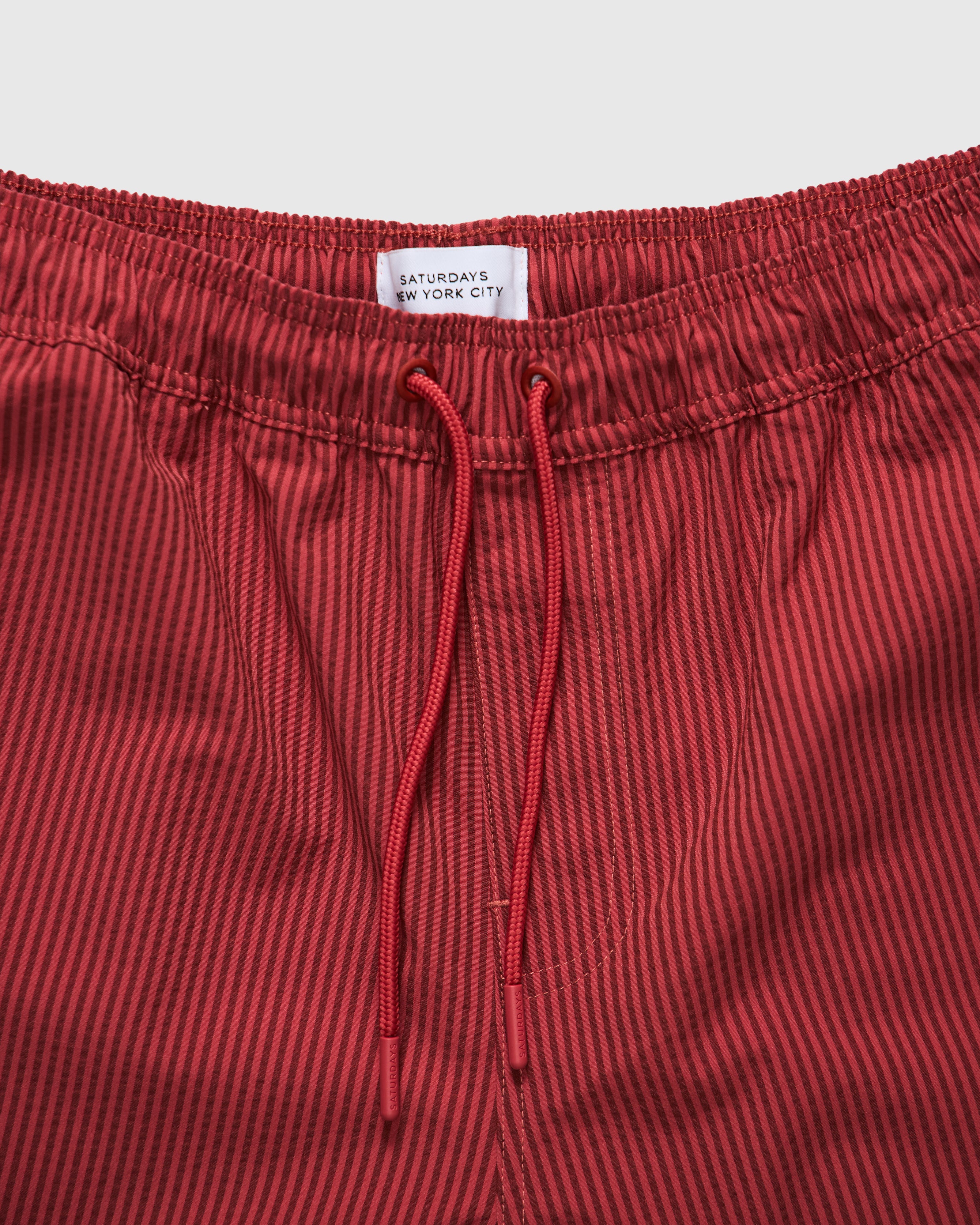 Timothy Seersucker Swim Short in Mineral Red - Image 6