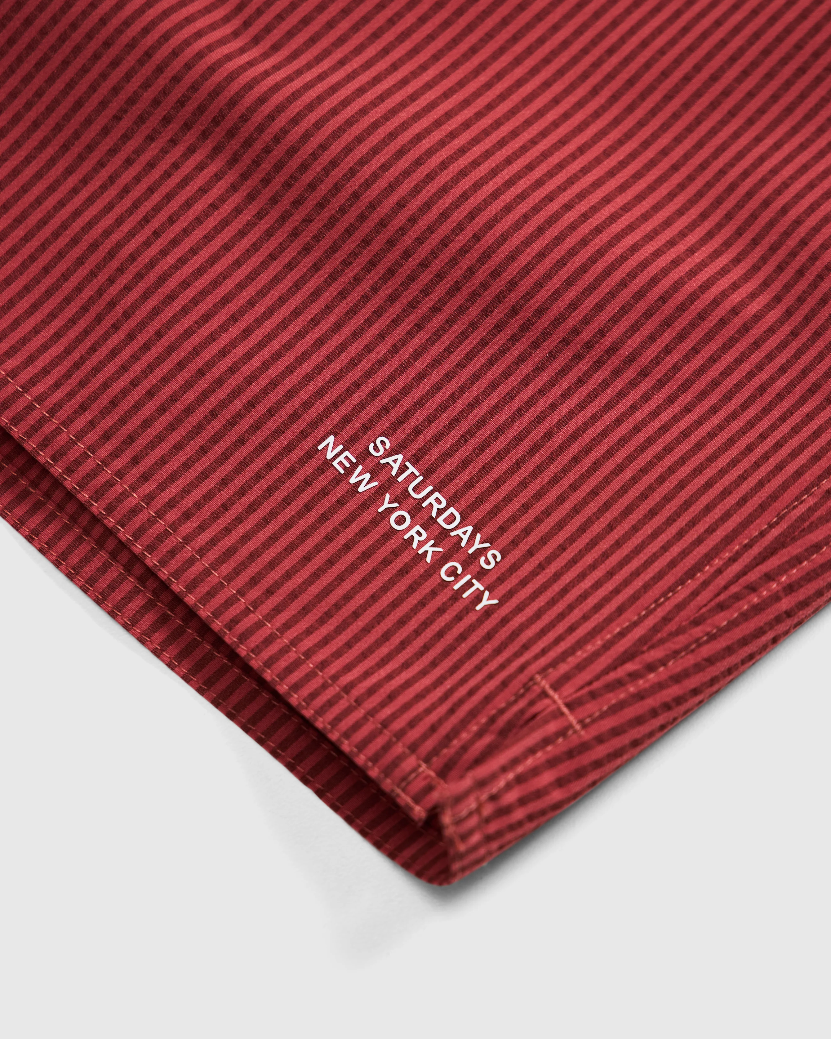 Timothy Seersucker Swim Short in Mineral Red - Image 7