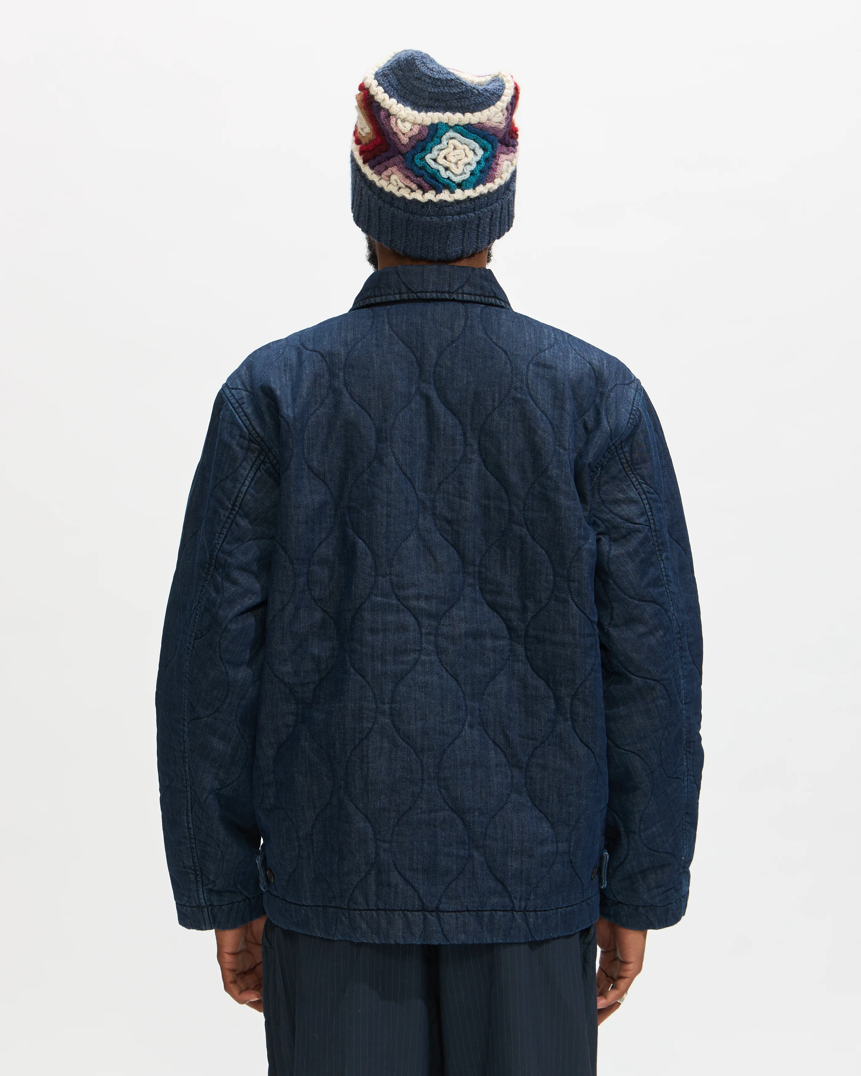Gower Jacket in Indigo Quilt Denim - Image 5