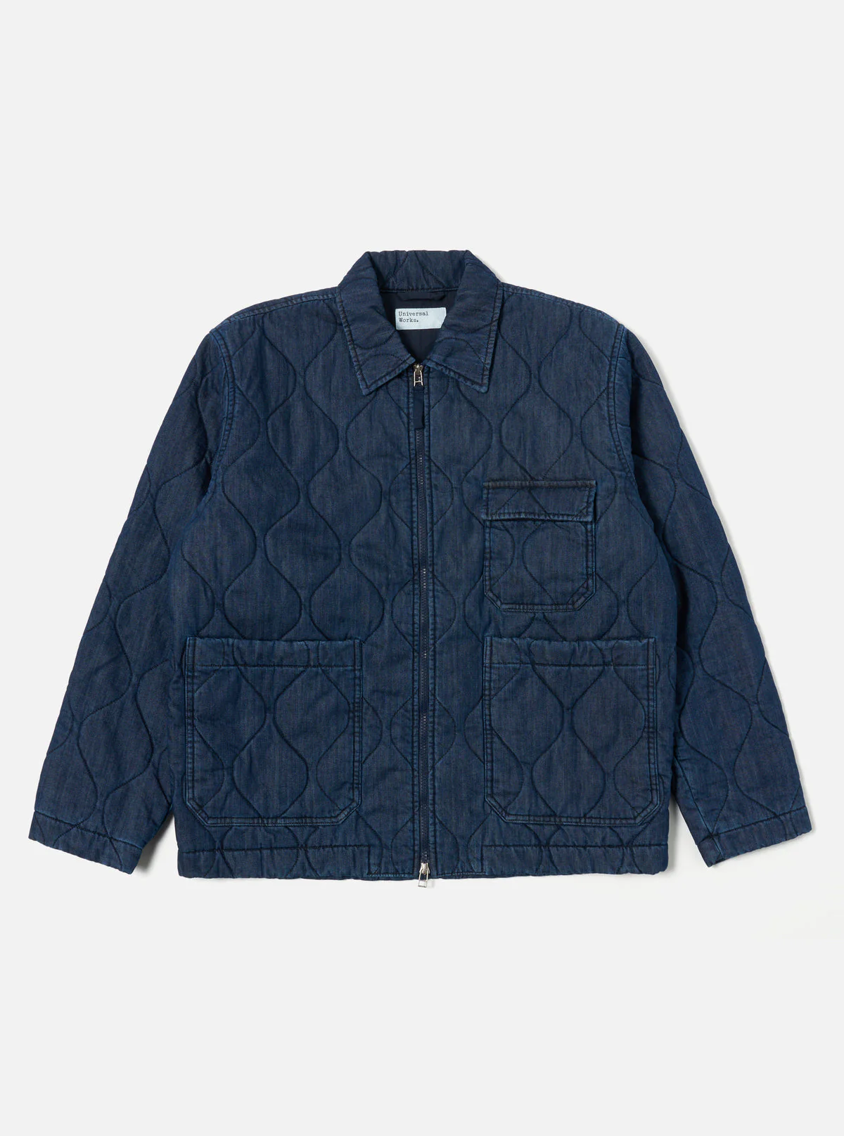 Gower Jacket in Indigo Quilt Denim - Image 7