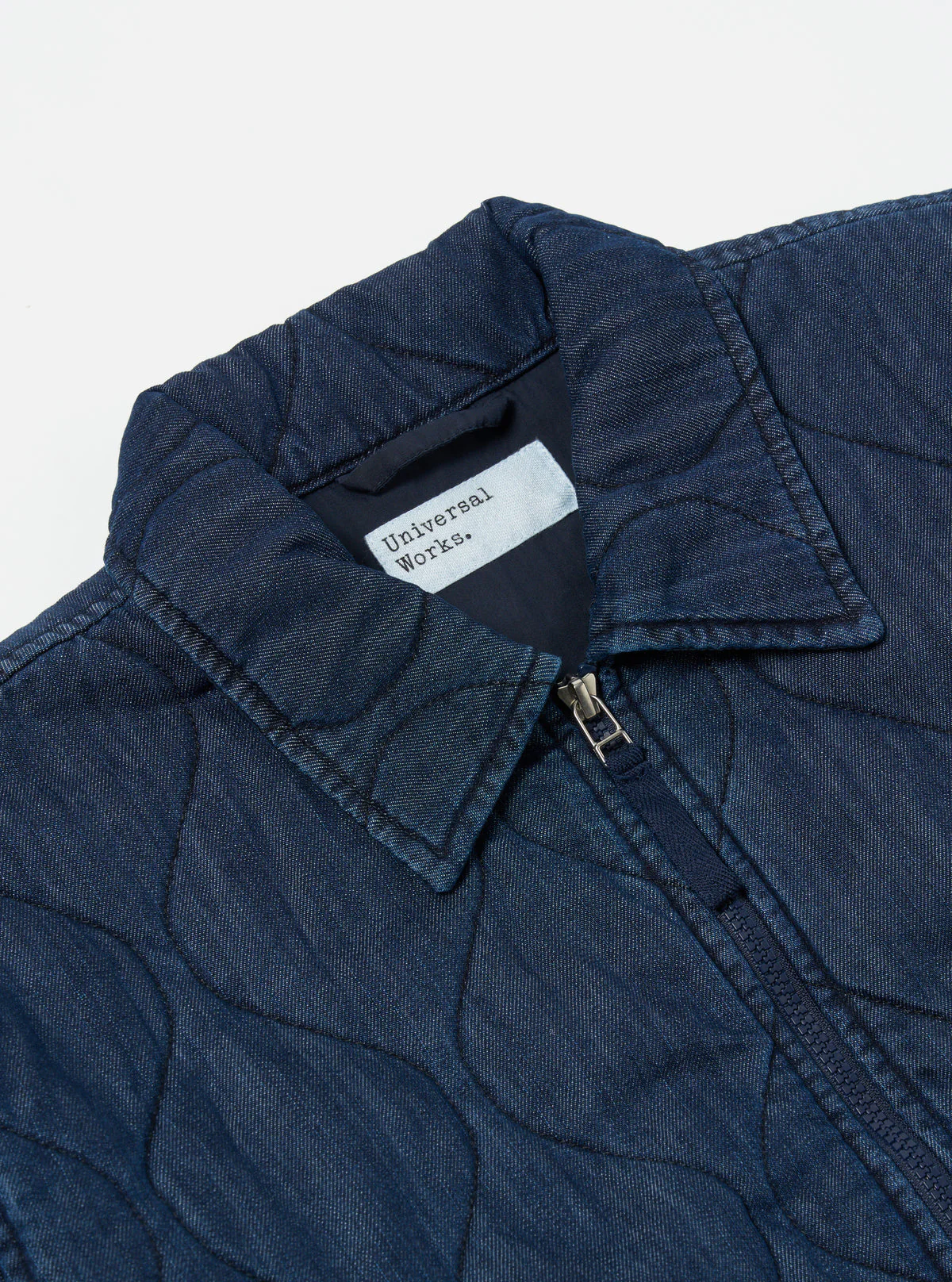 Gower Jacket in Indigo Quilt Denim - Image 8