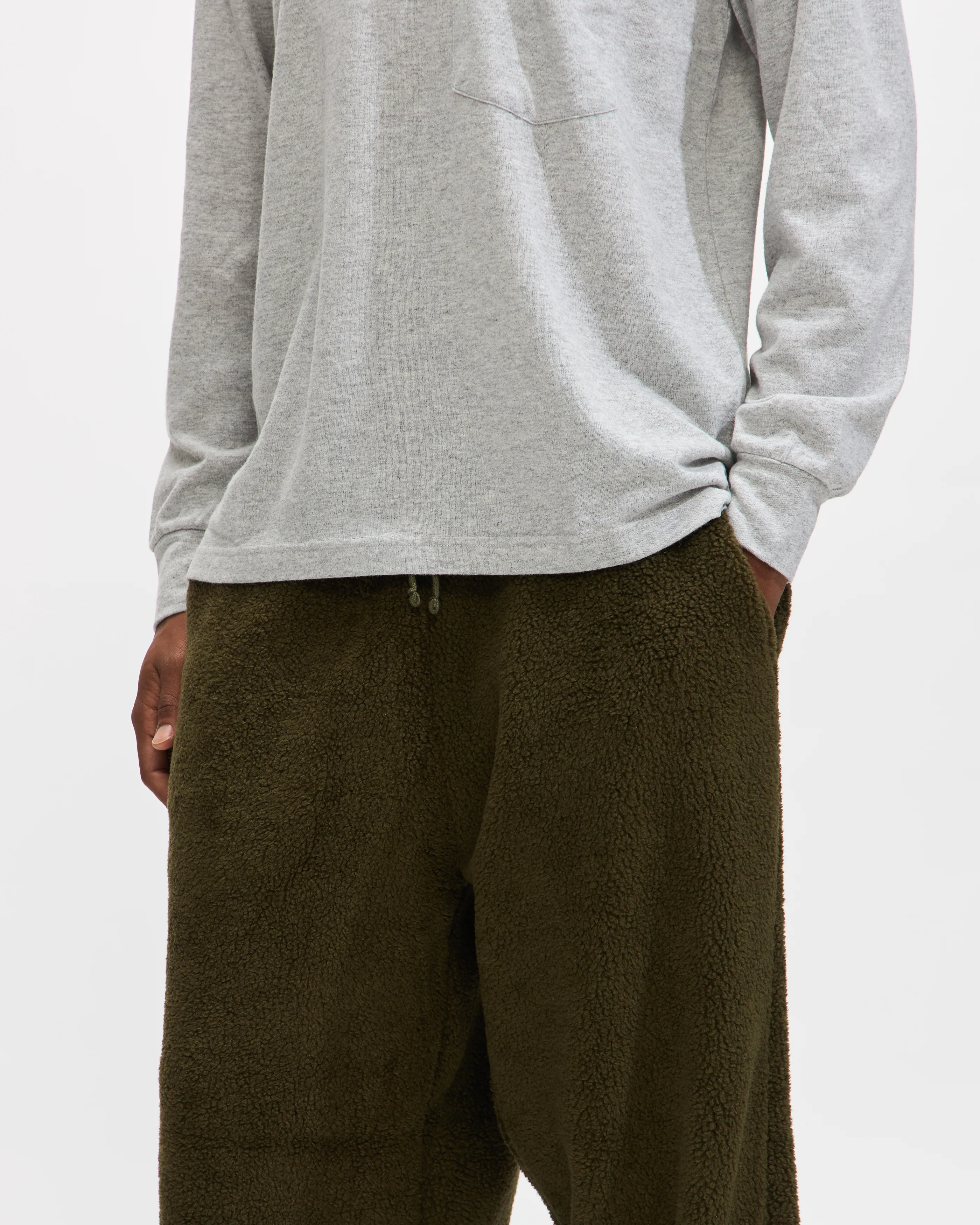 Judo Pant in Olive Mountain Fleece - Image 2