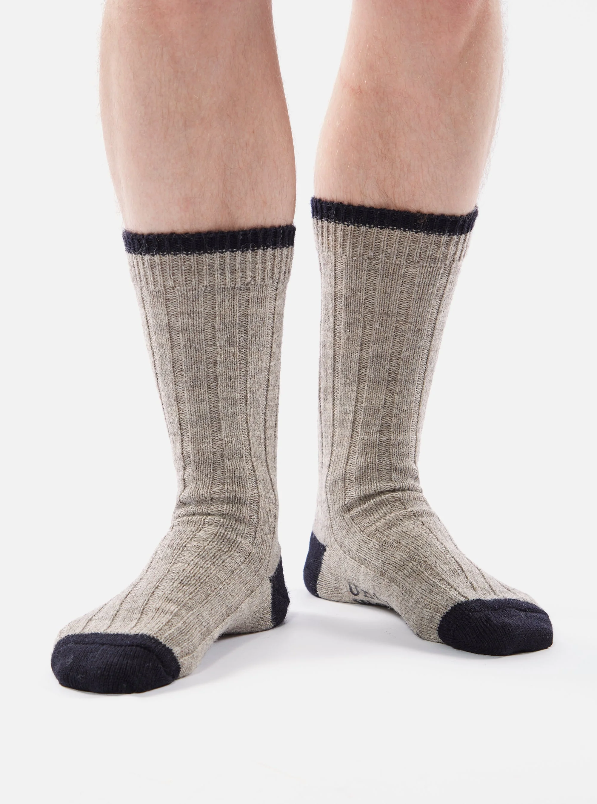 Wool Hike Sock in Stone - Image 3