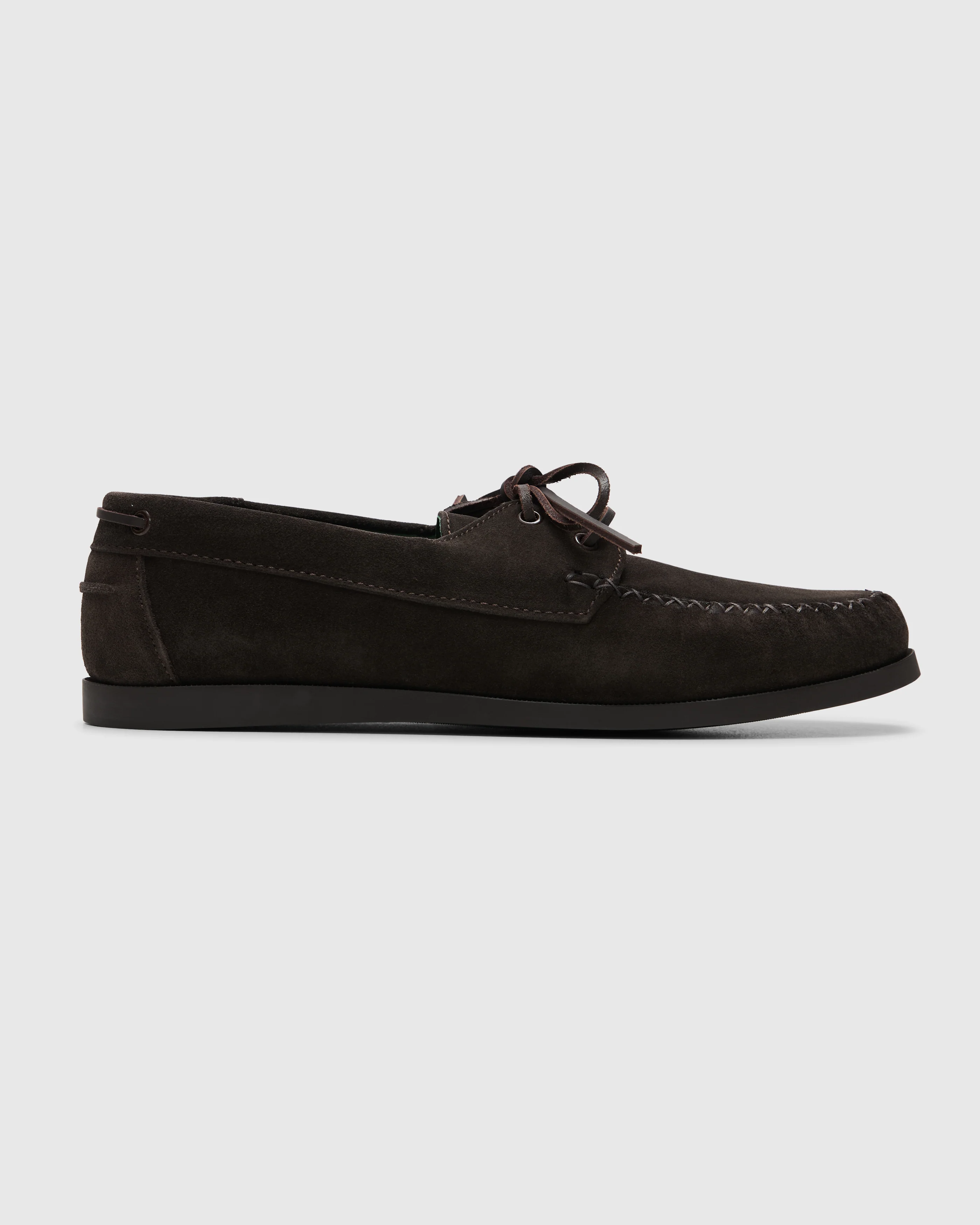 Boatman Deck Shoe in Dark Brown - Image 3