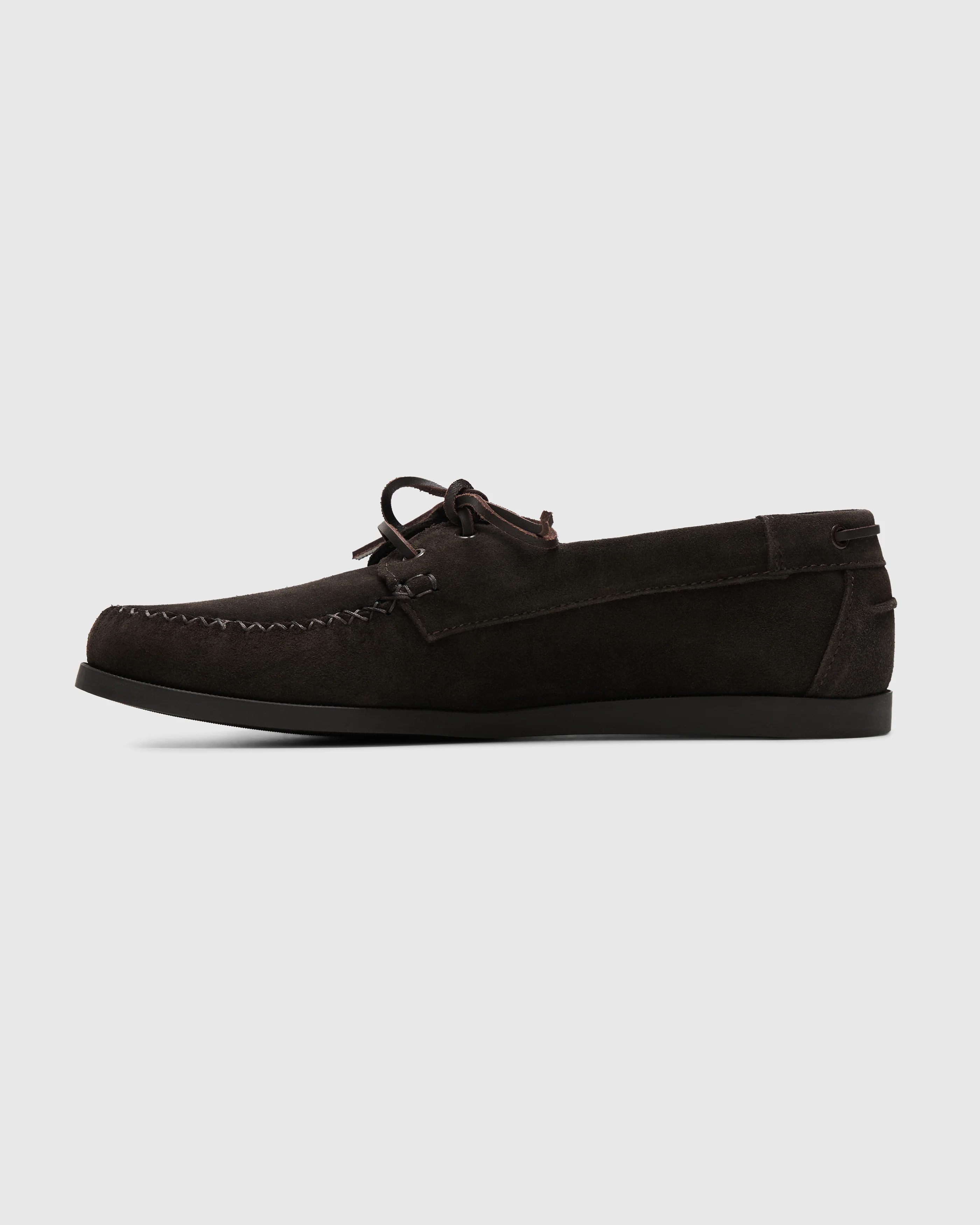 Boatman Deck Shoe in Dark Brown - Image 4