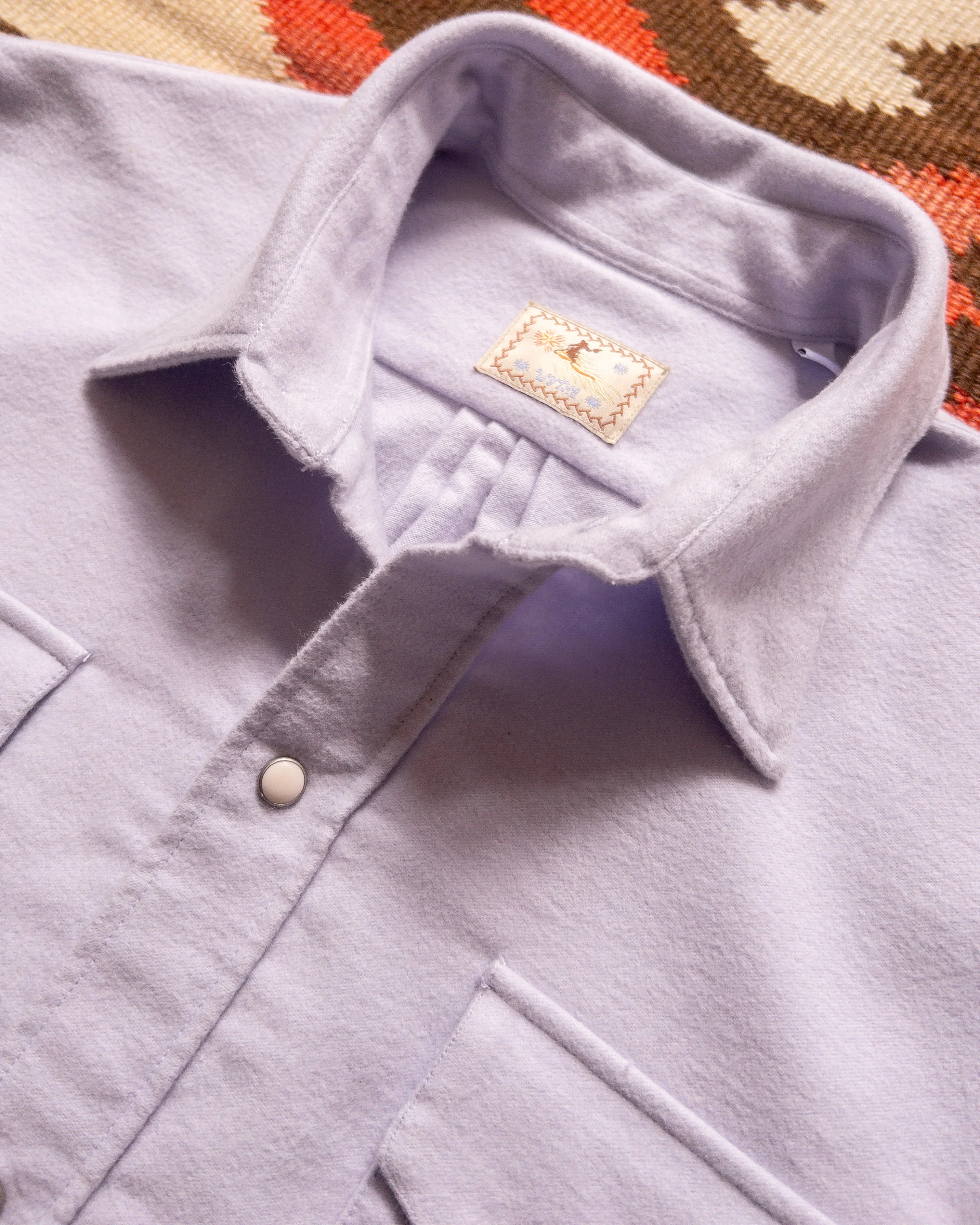Moleskin Pearlsnap Shirt in Alpenglow - Image 3