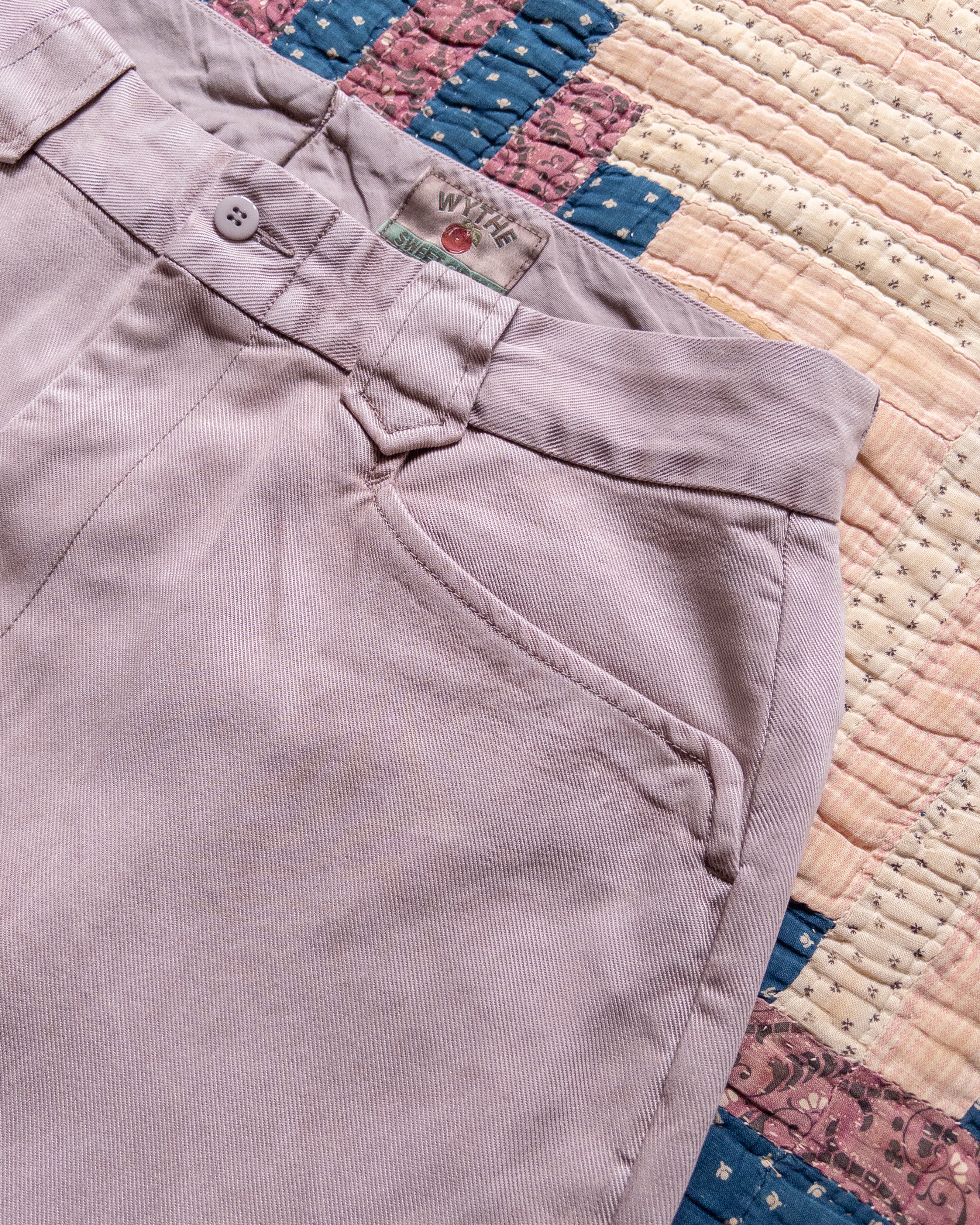 Tencel Gabardine Western Pant in Mauve - Image 2