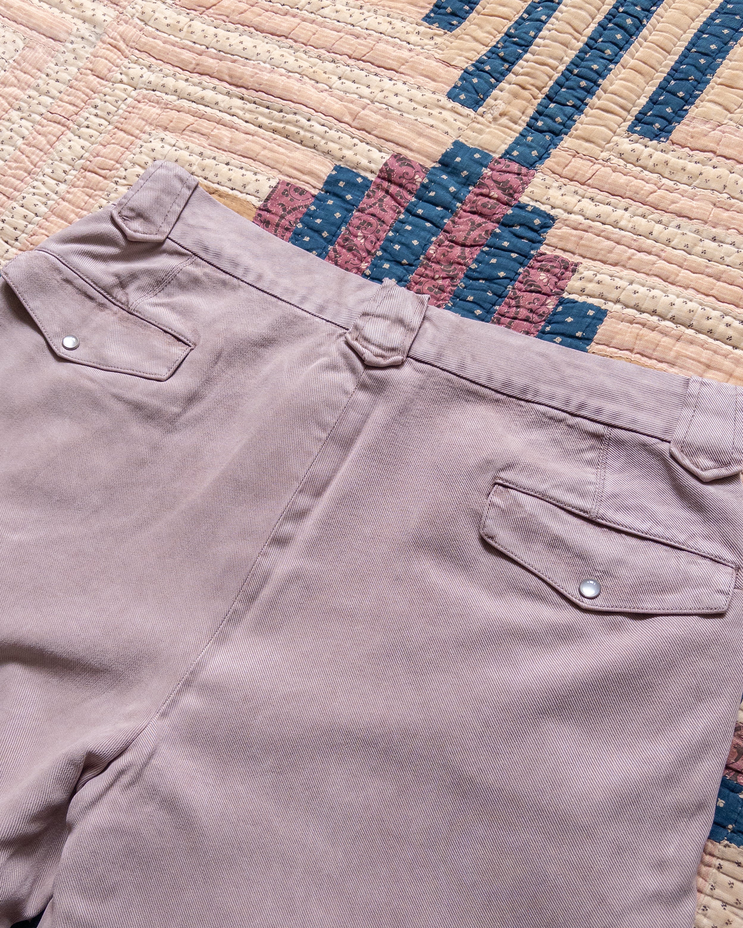 Tencel Gabardine Western Pant in Mauve - Image 3