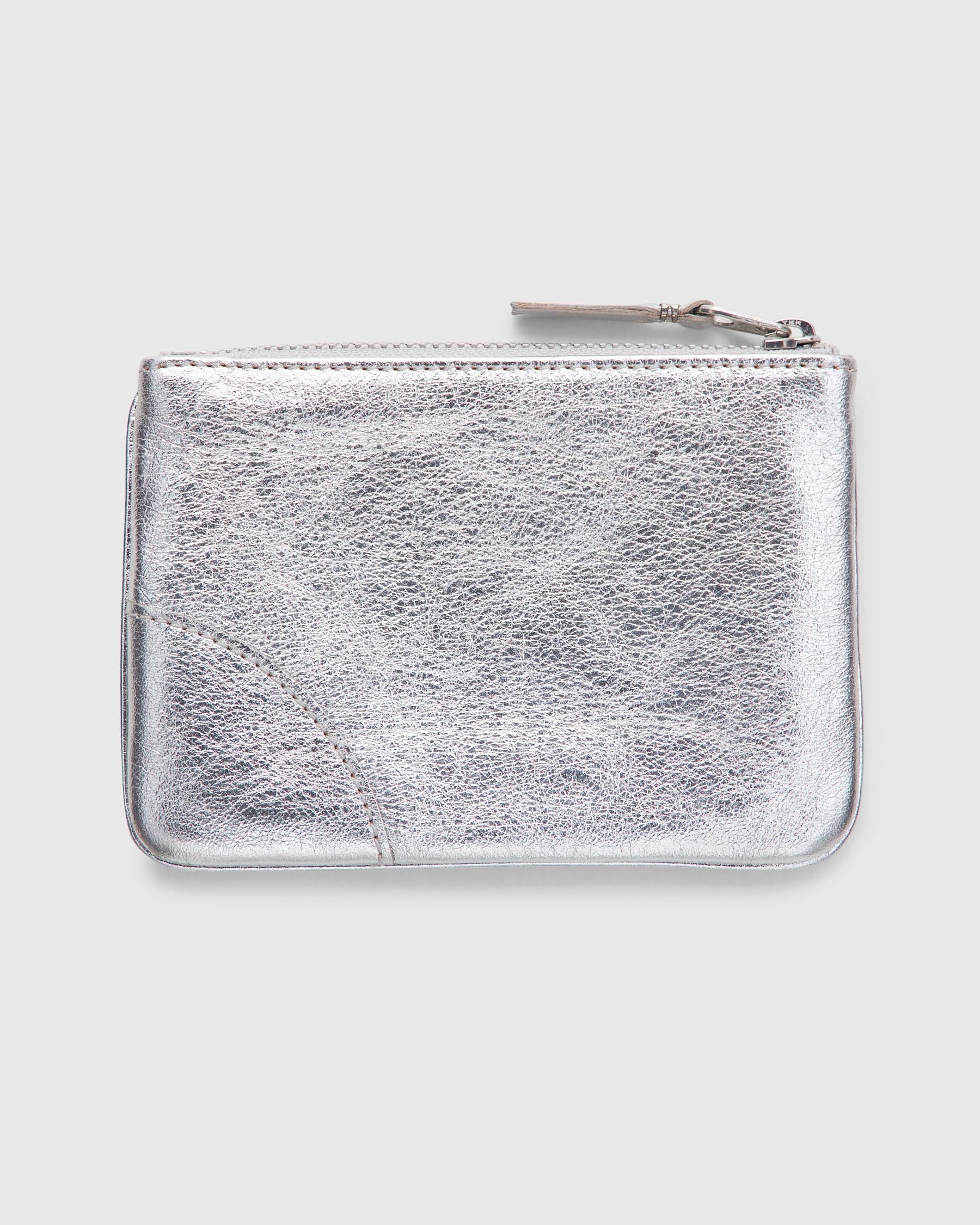 Zip Pouch in Silver - Image 3